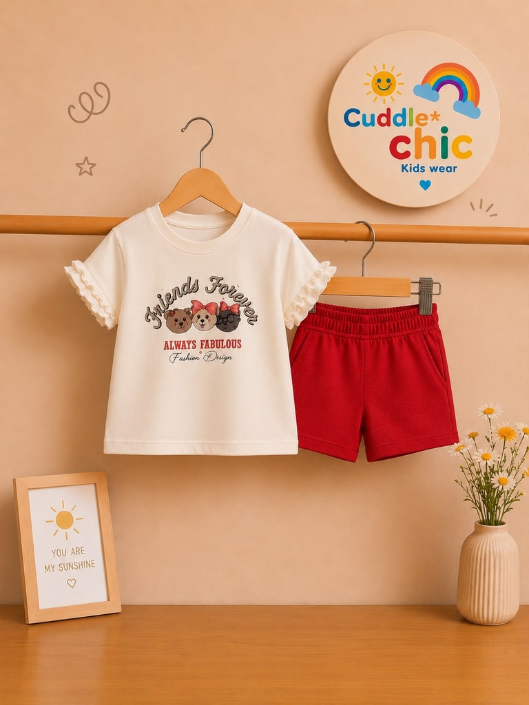 Red friends forever set (3-4 years)